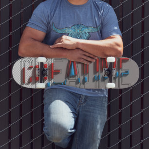 Retro Line Art Skateboard Bold, moderne et unique