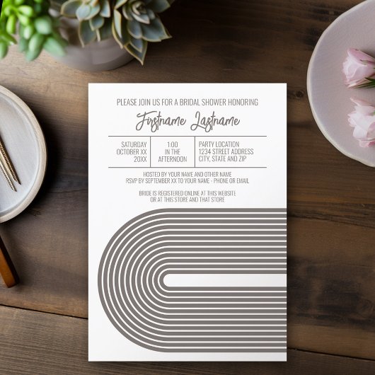 Retro Line Art Vrijgezellenfeest Party Champagne C Kaart