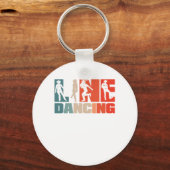 Retro Line Dansend  Western Land Dance Sleutelhanger (Voorkant)
