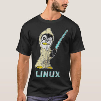 Retro Linu Penguin voor Linu Admin en Hacker T-shirt