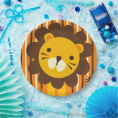 Retro Lion op Bord met strips (Feest)