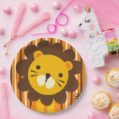 Retro Lion op Bord met strips (Feest)