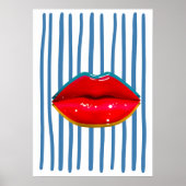 Retro lippen poster (Voorkant)