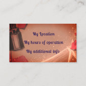 Retro-lippenstift Visitekaartje (Achterkant)