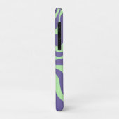 Retro Liquid Swirl Abstract Patroon Paars Mint Case-Mate iPhone Case (Achterkant/links)