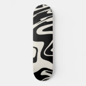 Retro Liquid Swirl Glam #2 #retro #decor #art Skateboard (Voorkant)