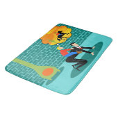Retro Little Cowboy Bath Mat (Gekanteld)