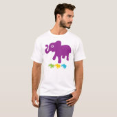 Retro Little Elephants T-shirt (Voorkant volledig)