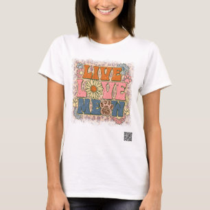 Retro Live Love Meow T-shirt