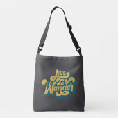 Retro Live To Wander 70s Schoudertas Crossbody Tas (Achterkant)