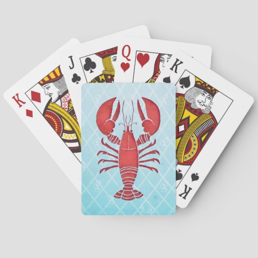 Retro Lobster Speelkaarten (Achterkant)