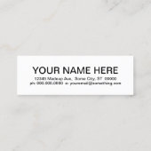 retro LOCKSMITH Mini Visitekaartje (Achterkant)