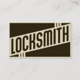 retro locksmith visitekaartje