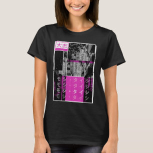 Retro Lofi Tokyo Japanse Streetslijtage esthetisch T-shirt