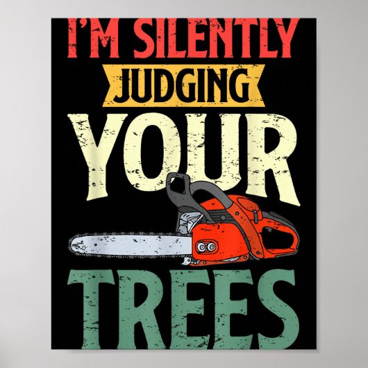 Retro Logger Lumberjack Arborist Dad Apparel Co. S Poster (Voorkant)