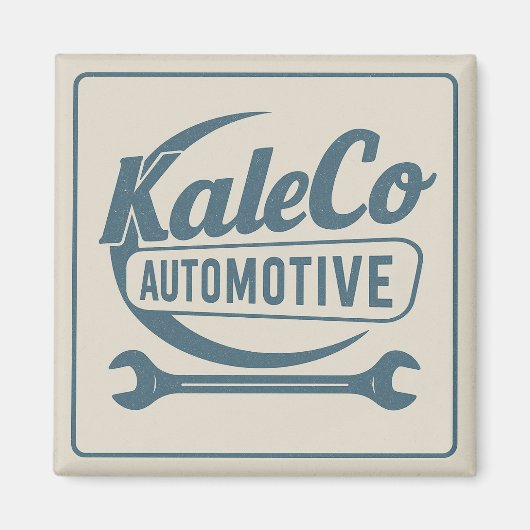 Retro Logo Magneet (Voorkant)