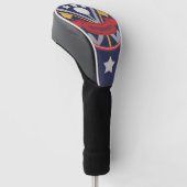 Retro Logo sterren Golfheadcover (Schuin)