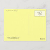 Retro London Bus Briefkaart (Achterkant)