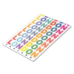Retro London England poster Notitieblok