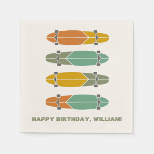  Retro Longboards Skateboarden Servet