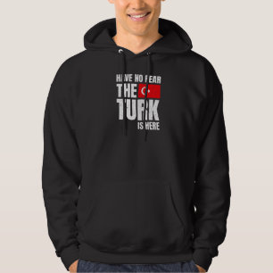 Retro look Heb geen angst De Turk is hier Hoodie