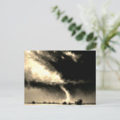 Retro Look Tornado Art Briefkaart (Staand voorkant)