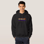 Retro Los Angeles Basketball B Ball Los Angeles Sp Hoodie (Voorkant volledig)