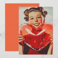 Retro Love: 1950s Heart Glow