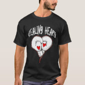 Retro Love Boxer Boxing Glove Stealing Hearts Val T-shirt (Voorkant)