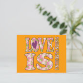 Retro Love Comprend Carte Postale (Debout devant)