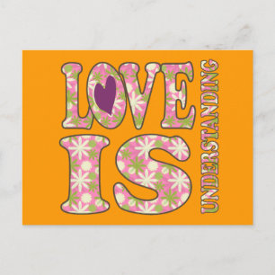 Retro Love Comprend Carte Postale