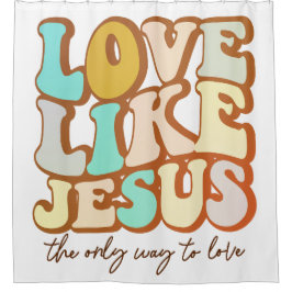 Retro Love Douchegordijn