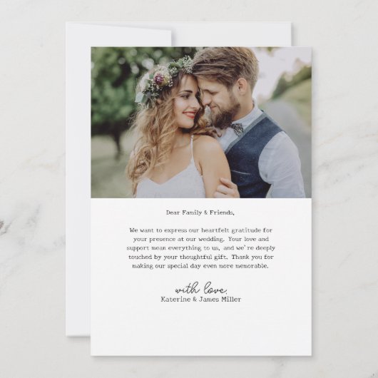 Retro Love et Merci White Arch 2 Mariage photo (Dos)