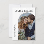 Retro Love et Merci White Arch Deux Mariage photo (Devant)