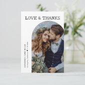 Retro Love et Merci White Arch Deux Mariage photo (Debout devant)