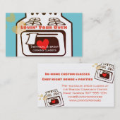 retro-love oven bakery catering chef visitekaartje (Voorkant / Achterkant)