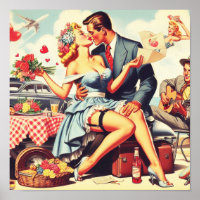Retro Love Paar