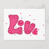 Retro Love Pink Fuchsia Hippy