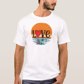 Retro Love Reflection T-shirt (Voorkant)