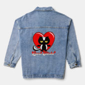 Retro Love stinkt Denim Jacket (Achterkant)