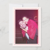 Retro Love Struck Cupid Photo Spanish Wedding Kaart (Achterkant)