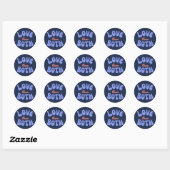 Retro Love Them Both Tekst Sticker (Vel)