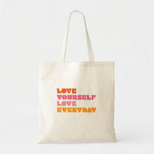 Retro Love YouSelf Day Canvas tas
