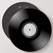 RETRO LP VINYL RECORD Round Button (Voorkant /achterkant)