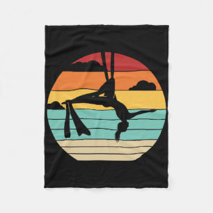 Retro Luchtyoga Luchtacrobaat Gymnastiek Danser Ae Fleece Deken