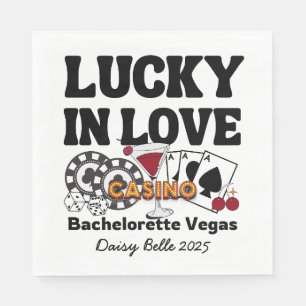 Retro Lucky In Love Vegas Bachelorette   Servet