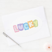 Retro Lucky Scrapbook Letter sticker (Envelop)