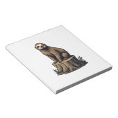 Retro Luiaard Gravure Wildlife T-shirt (3) Notitieblok (Schuin)