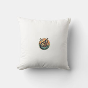 Retro Luiaard Vector Retro Wilde Dieren Badge 2 Kussen