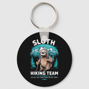 Retro Luiaard Wandelteam Vintage Geschenk Sleutelhanger